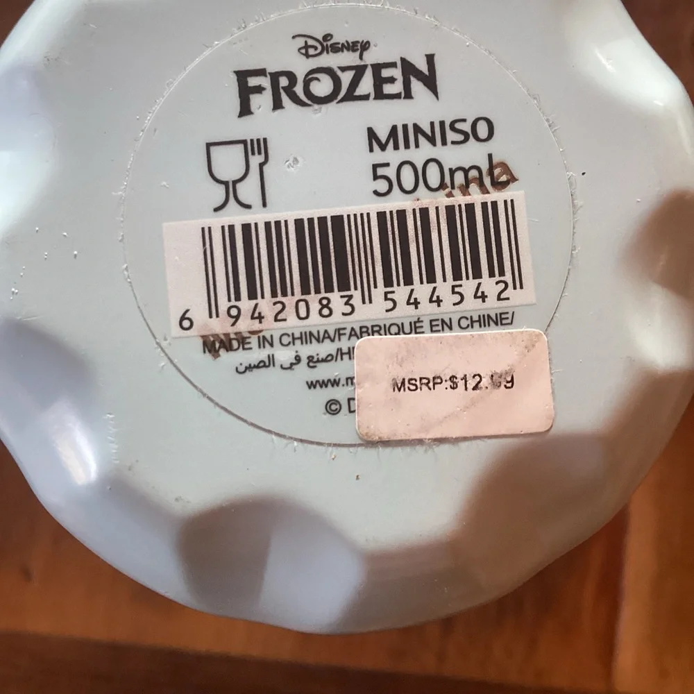 Disney Frozen Miniso 500ml aluminum thermal bottle- set of 2